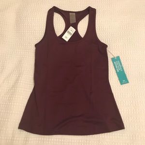 Cory Vines size S wine racerback athletic top